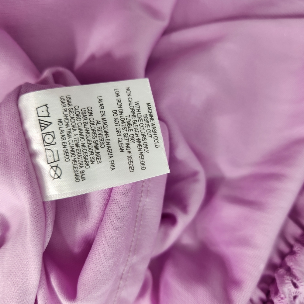 Copper Key Women's Dress Size S Lavender Eyelet Midi Short Sleeve V Neck NWT 01 - Picture 10 of 14